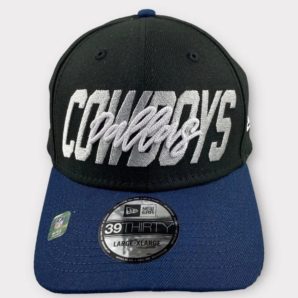 NEW ERA‎ dallas cowboys 2022 NFL draft 39THIRTY flex hat black navy NEW